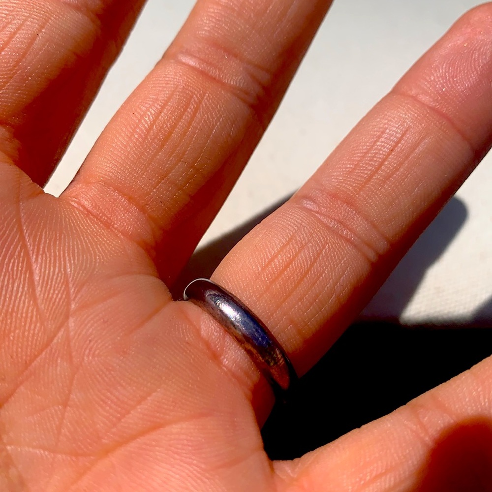 Druzy Iridescent 925 Silver Statement Ring - image 7